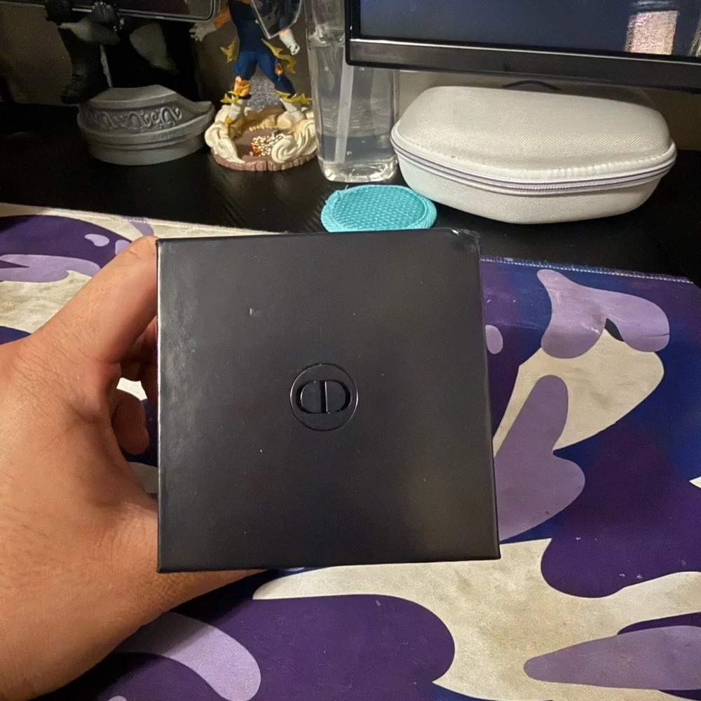 Dior Black Camera Lens Cap with Gloss Finish